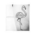 Kinder temporäre Tattoo Body Art Flamingo Tattoo Aufkleber wasserdicht